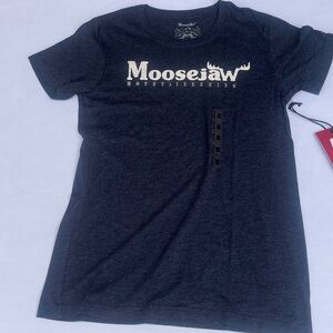 Moosejaw T-Shirt Women’s Short Sleeve Crew Neck Graphic Logo Outdoors Print